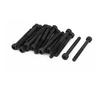 sourcingmap M4 x 40mm 12,9 di acciaio in lega di Viti testa esagonale nero bulloni 20pz.