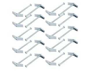 Sourcingmap M4 x 75 mm filettatura maschio Spring Loaded Hollow parete testa rotonda toggle Bolt 20PCS