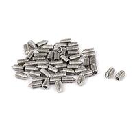 sourcingmap® M4 x 8mm acciaio inossidabile 304 cono a brugola esagonali grano 50 pz.