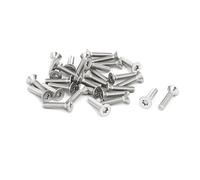 sourcingmap M4x18mm 304 testa piatta acciaio inossidabile macchina Torx Viti fermaglio 30pcs