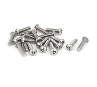 sourcingmap M5X20Mm 304 Testa Bombata In Acciaio Inossidabile Punta Torx A Prova Manomissione Viti 20Pcs