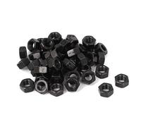sourcingmap®-M8in acciaio al carbonio Grade 8esagonale Dado esagonale nero 50pcs