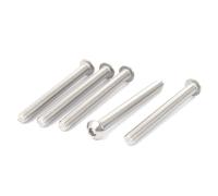 Sourcingmap-M8x80 mm, acciaio inossidabile, con testa a bottone, confezione 5