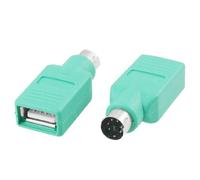 sourcingmap Mini 6 perno DIN PS/2 to USB Port Mouse adattatore connettore verde 2 pz