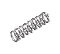 Sourcingmap, molla a compressione in acciaio inox 304, diametro di 8 mm, dimensione del filo da 1.2 mm, lunghezza compressa 19.5 mm, lunghezza libera 30 mm, tonalità argento, 5 pezzi