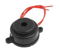 sourcingmap Nero Alloggiamento AC 220V A 2 Fili Industriale Elettronico Allarme Suono Camp 80dB