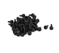 Sourcingmap® PC computer case Thumbscrews 6 # -32 viti M3.5 pollice nero 50 pz