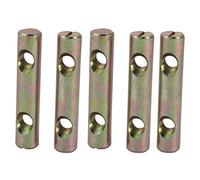 Sourcingmap pezzi M8 x 60 MM Dual hole ferro zincato scanalato gratuito croce tasselli Barrel dado