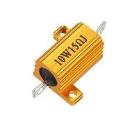 Sourcingmap, resistore in alluminio 10 W 15 Ohm a filo avvolto per convertitore LED con asta post 10W15RJ