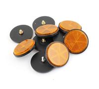 sourcingmap Rifrangente rotondo adesivi riflettenti per moto scooter 10pz