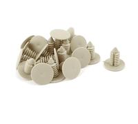 Sourcingmap, rivetti in plastica beige per auto, clip di fissaggio per paraurti, 20 pezzi