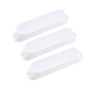 Sourcingmap, set di copertura per pickup a bobina singola, per chitarra Stratocaster ST Strat, senza fori, 3 pezzi, colore: bianco