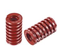 Sourcingmap, stampo a compressione a molla, 30 mm, diametro 50 mm, lunghezza libera, 65 mm, capacità di carico 1765 N, colore rosso, 2 pezzi