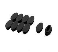 Sourcingmap® - Tappo ovale in plastica per gambe da tavolo, 20 x 39 mm, 10 pezzi, colore: nero