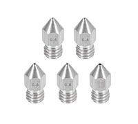 Sourcingmap - Ugello per stampante 3D MK8, 1,75 mm, in acciaio INOX, 0.4-1mm 5pcs, 5