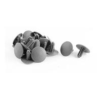 Sourcingmap uxcell 20 Rivetti in plastica, con Clip per Modanatura, Foro da 6,5 mm, Colore: Grigio