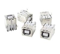 sourcingmap PCB-USB Tipo B a 4 Poli a connettore Jack Femmina, Confezione da 5 Pezzi