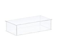Sourcingmap - Vetrina in acrilico con scatola in plastica trasparente, montaggio antipolvere, vetrina 41x26x10,5 cm per articoli da collezione