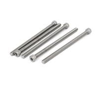 Sourcingmap® vite a brugola in acciaio inox 304, M8 x 140 mm di filettatura, DIN912, 5 pezzi