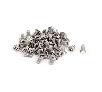 Sourcingmap®, vite di fissaggio a testa svasata, M3 x 6 mm, 50 pezzi