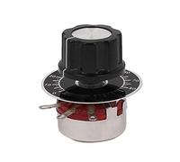 Sourcingmap WTH118-1A - Potenziometro rotativo a pellicola di carbonio con diametro e manopola, 2 W, 4 K7 Ohm