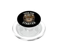 Sourdough Baker Bread Making Feed The Starter PopSockets PopGrip per MagSafe