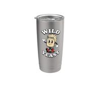 Sourdough Baker Wild Yeast Retro Cartoon Bread Making Bicchiere termico in acciaio inox doppia parete