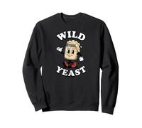 Sourdough Baker Wild Yeast Retro Cartoon Bread Making Felpa