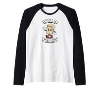 Sourdough Baker Wild Yeast Retro Cartoon Bread Making Maglia con Maniche Raglan