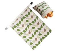 Sourdough Bread Bag - Reusable Beeswax Storage Pouch, 17x13 Inch Freezer Safe Bread Storage Bag for Sourdough Loaves, Homemade Breads and Meal Prep, Reusable Kitchen Pouch for Bakers and Travel Use
