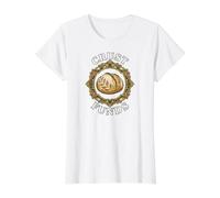 Sourdough Bread Baker Crust Funds Funny Baking Design Maglietta con Stampa Grafica Economica, Donna, Bianco, S