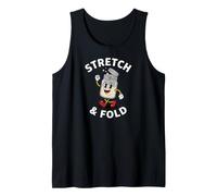 Sourdough Bread Baker Stretch And Fold Retro Cartoon Canotta