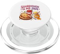 Sourdough Is My Jam Funny Baking for Women Bakers Moms PopSockets PopGrip per MagSafe