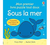 Sous la mer: 4 puzzles tout doux de 2 pièces