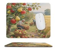 Sous-main de bureau imperméable « Fruitful Orchard » avec coutures anti-effilochage et dessous antidérapant en caoutchouc. Tapis de souris pour souris sans fil, idéal pour le bureau et la maison.