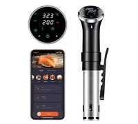 Sous Vide 1100W, WiFi Sous Vide Stick Circolatore di Immersione, Macchina Roner Cucina, Temperatura (25-95°C) e Timer, IPX7 Impermeabile, Cottura Sottovuoto per Cena in Famiglia, Pasti Natale