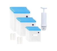 Sous Vide Bags 20 Pack Reusable, 1 Hand Pump,3 Size Sealed Bag,4 Clip