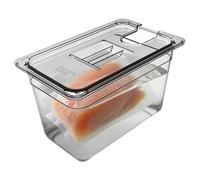 Sous Vide Contenitore con coperchio, 6L/11L, trasparente, per alimenti e resistenti al calore, Sous Vide Container per cucina ristorante RV