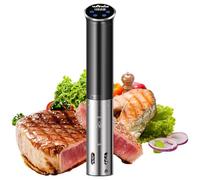 Sous Vide, Wancle Roner 1100W Sous Vide Cooker Controllo Preciso della Temperatura, Impermeabile IPX7, Design Compatto, Facile da Usare