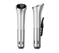 Sous Vide, Wancle Roner Cucina a Bassa Temperatura 1100W IPX7 Impermeabile Sous Vide Cooker Con funzione di prenotazione, facile da riporre (Argento)