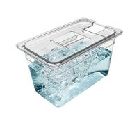 SousVideTools - Vasca Sous Vide Resistente, Serbatoio Acqua Con Coperchio, Attrezzo Immersione, Conservazione Cucina | Contenitore Trasparente Ermetico Per Carne, Marinata, Pollo, Manzo, Bistecca