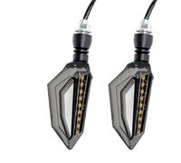 SOUTES Indicatori Accessori 2 Pezzi Di Indicatori Direzione Universali Per Moto 12V Luci Marcia Diurna Indicatore Lampeggiante Accessori Per(2pcs blue)