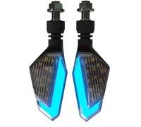 SOUTES Indicatori Accessori Accessori Moto 2 Pezzi Indicatore Di Direzione Del Motociclo DRL Luci Marcia Diurna Lampada Lampeggiante Per Hayabusa(Yellow Blue)