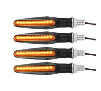 SOUTES Indicatori Accessori Accessori Moto Indicatore Di Direzione Universale Relè Costruito 12V Lampeggiatore Acqua Che Scorre Lampeggiante Flessibile Segnali Lampeggianti Lampada(4pcs)