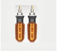 SOUTES Indicatori Accessori Accessori Per Spie Per Moto Indicatori Di Direzione Per Da 8 Mm Luce Lampeggiante Ambra Indicatore 12V(2 pcs-amber)