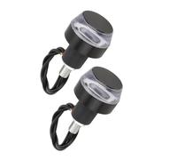 SOUTES Indicatori Accessori Indicatore Di Direzione Per Manubrio Della Motocicletta, Luce Universale, Presa Per, Posizione Laterale, 2 Pezzi(White yellow)