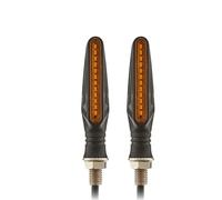 SOUTES Indicatori Accessori Indicatori Di Direzione Per Moto Lampeggiatore Relè Incorporato Indicatore Lampeggiante Che Scorre Bullone Universale M10(2PCS B)