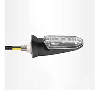 SOUTES Indicatori Accessori Lampada Per Moto Indicatori Di Direzione Ambra Per Universali 1/2 Pezzi(1Pcs transparent)