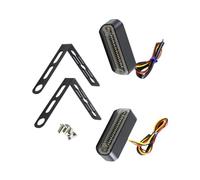 SOUTES Indicatori Accessori Universale Per Moto 2 Pezzi 12 V Fanale Posteriore Indicatore Di Direzione Lampada Arresto Luce Freno Per Accessori Scooter(White)