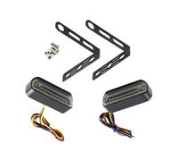 SOUTES Indicatori Accessori Universale Per Moto 2 Pezzi 12 V Fanale Posteriore Indicatore Di Direzione Lampada Arresto Luce Freno Per Accessori Scooter(Blue)